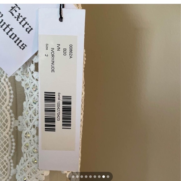 NEW with tags Jovani wedding gown Size 2 with tags no alterations smoke free - Picture 5 of 12